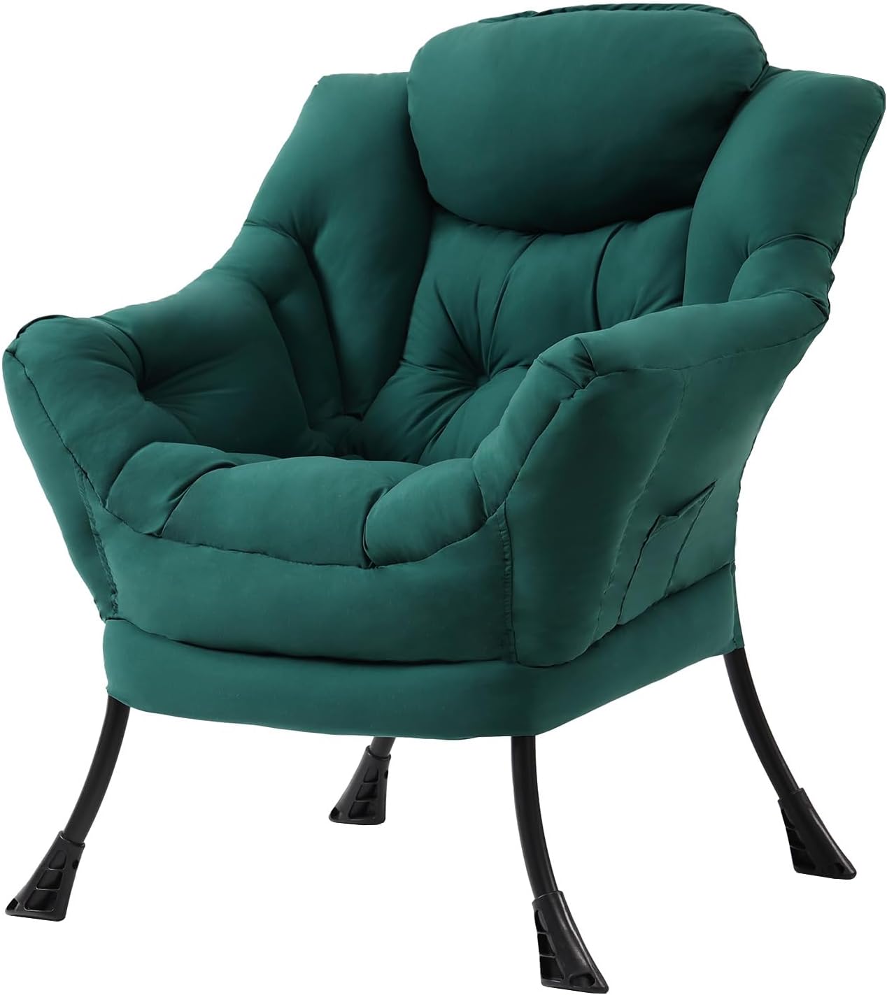 Modern Large Lounge Chair with Ottoman – Comfortable Leisure Armchair