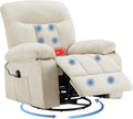 Rocking Recliner—A swivel recliner featuring vibration massage and lumbar heating.