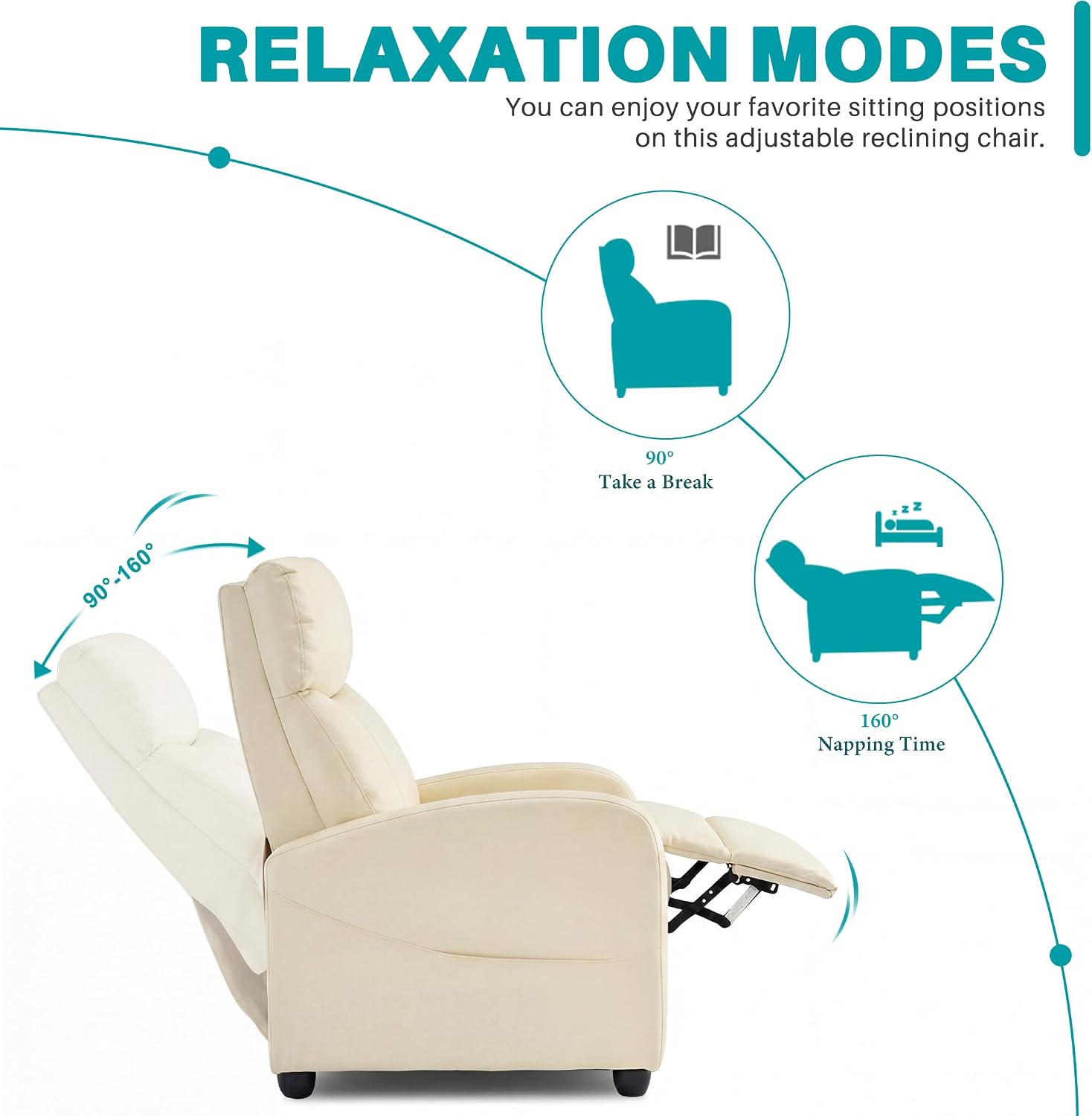 Adult Massage Recliner – Adjustable Home Theater Seating with Lumbar Support