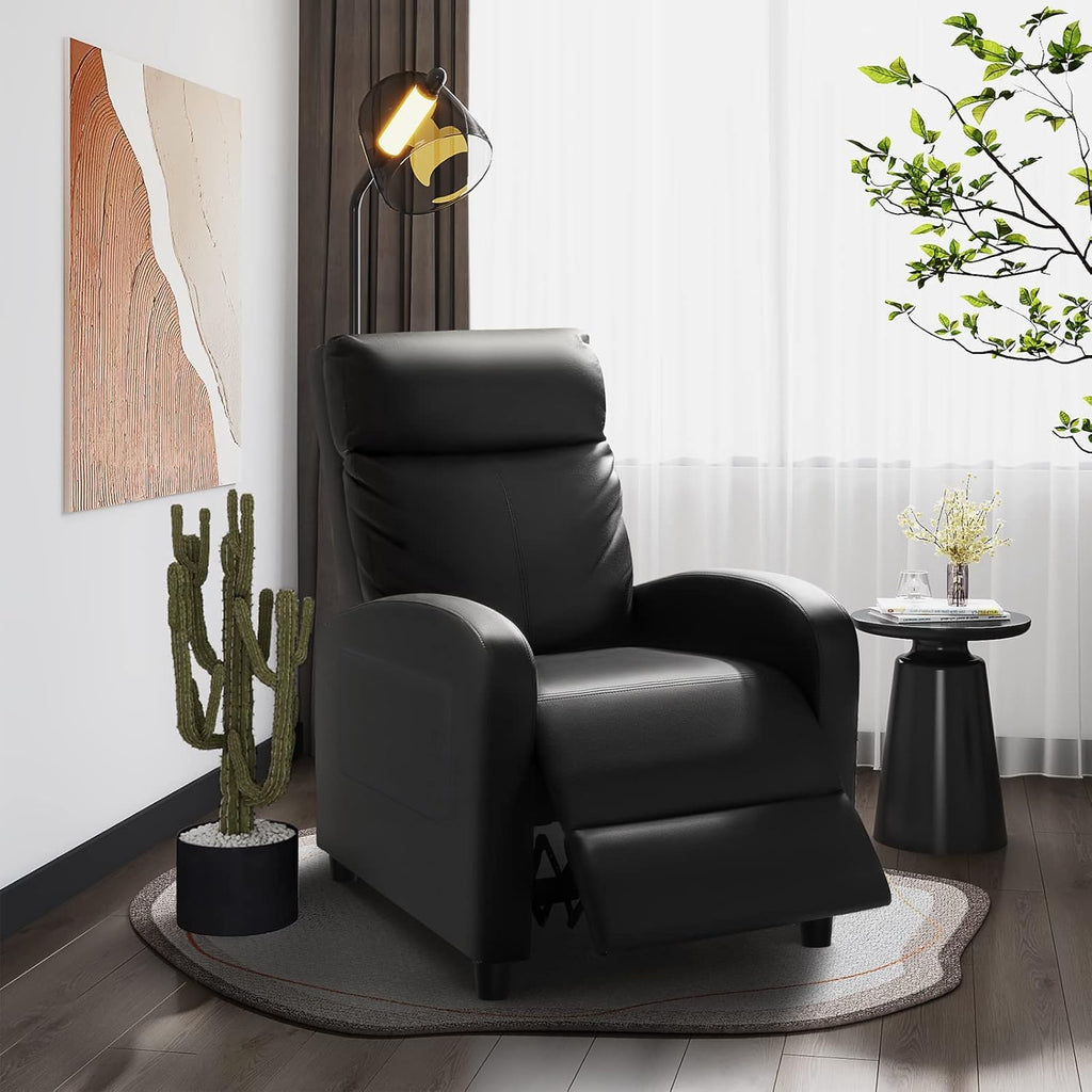 Adjustable Recliner—PU Leather Recliner Sofa for Adults