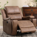 Leather Recliner—Classic Traditional Manual Recliner