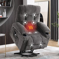 Electric lift recliner for the elderly, featuring vibration massage and lumbar heating functions.
