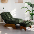 Lounge chair with ottoman (adjustable backrest).